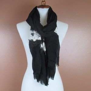 COPY - Scarf Lace Black Lightweight Creme MAKE AN…